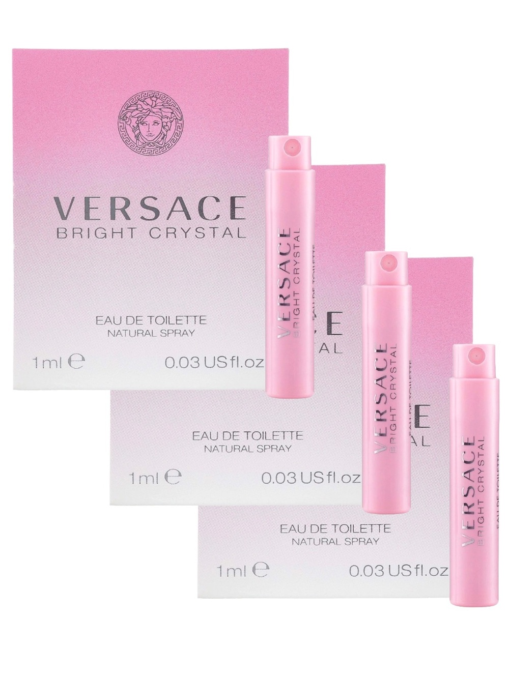 Versace Bright Crystal EDT 3PK NEW Tester